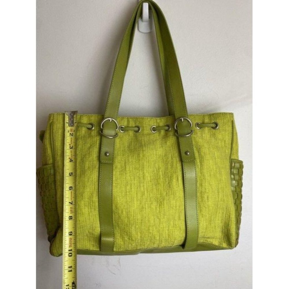 kenneth cole bag green fabric tote - Picture 2 of 10